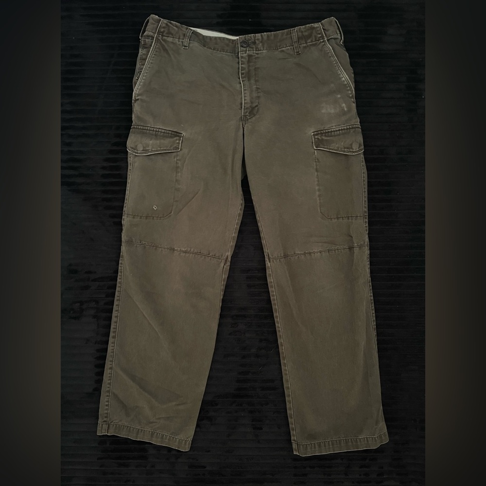 Dockers Olive Khaki Cargo Pants D21 Straight Fit 34x32